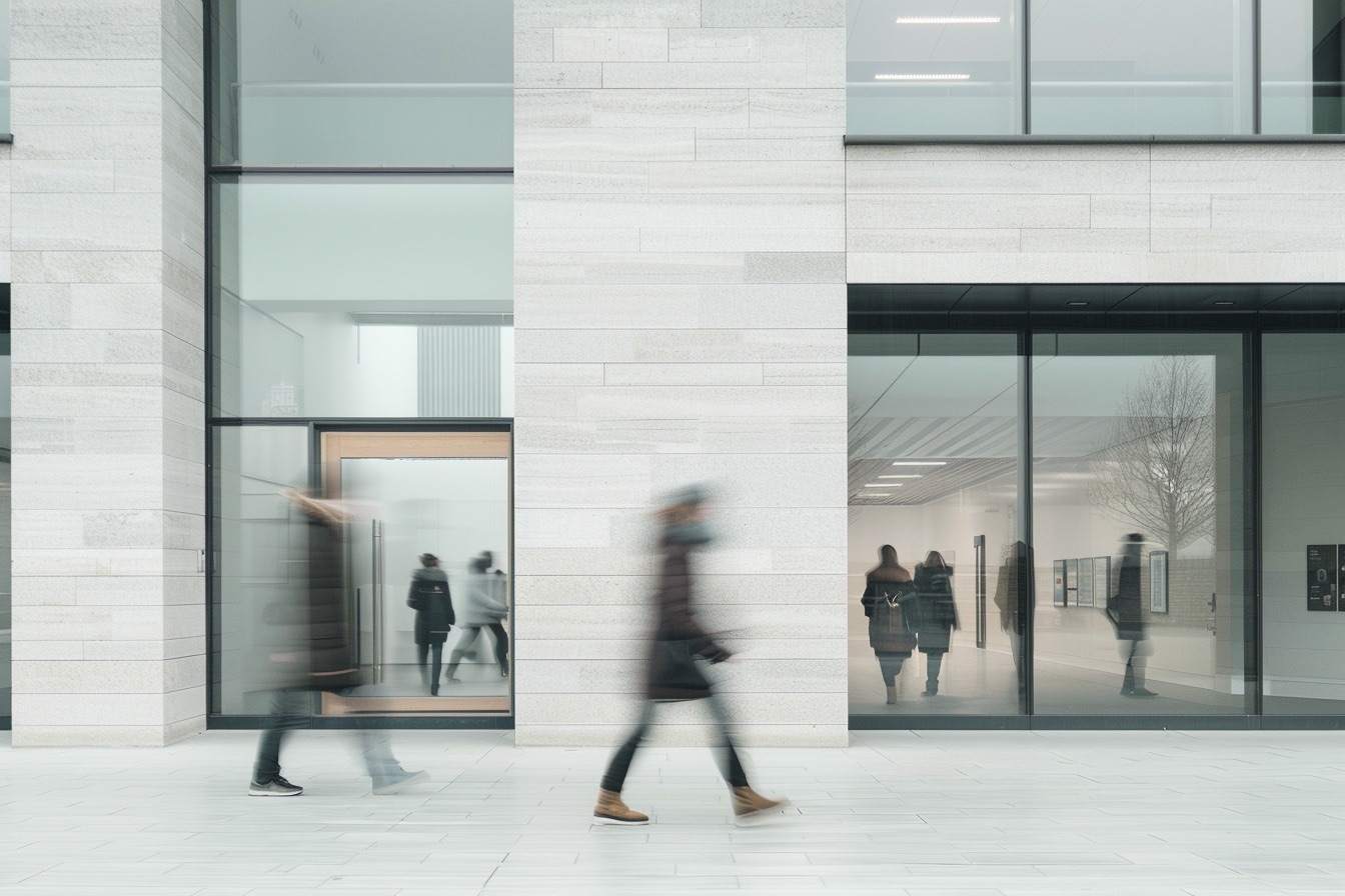 Commercial office building exterior